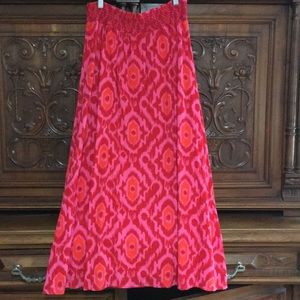 Old Navy pink and orange maxi skirt